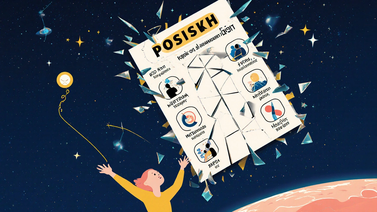 Shattering dangerous pregnancy meds replaced by glowing safe alternatives, with a woman reaching toward a glowing embryo.