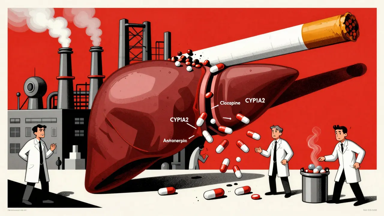 How Smoking Affects Medication Levels: Enzyme Induction and Drug Interactions