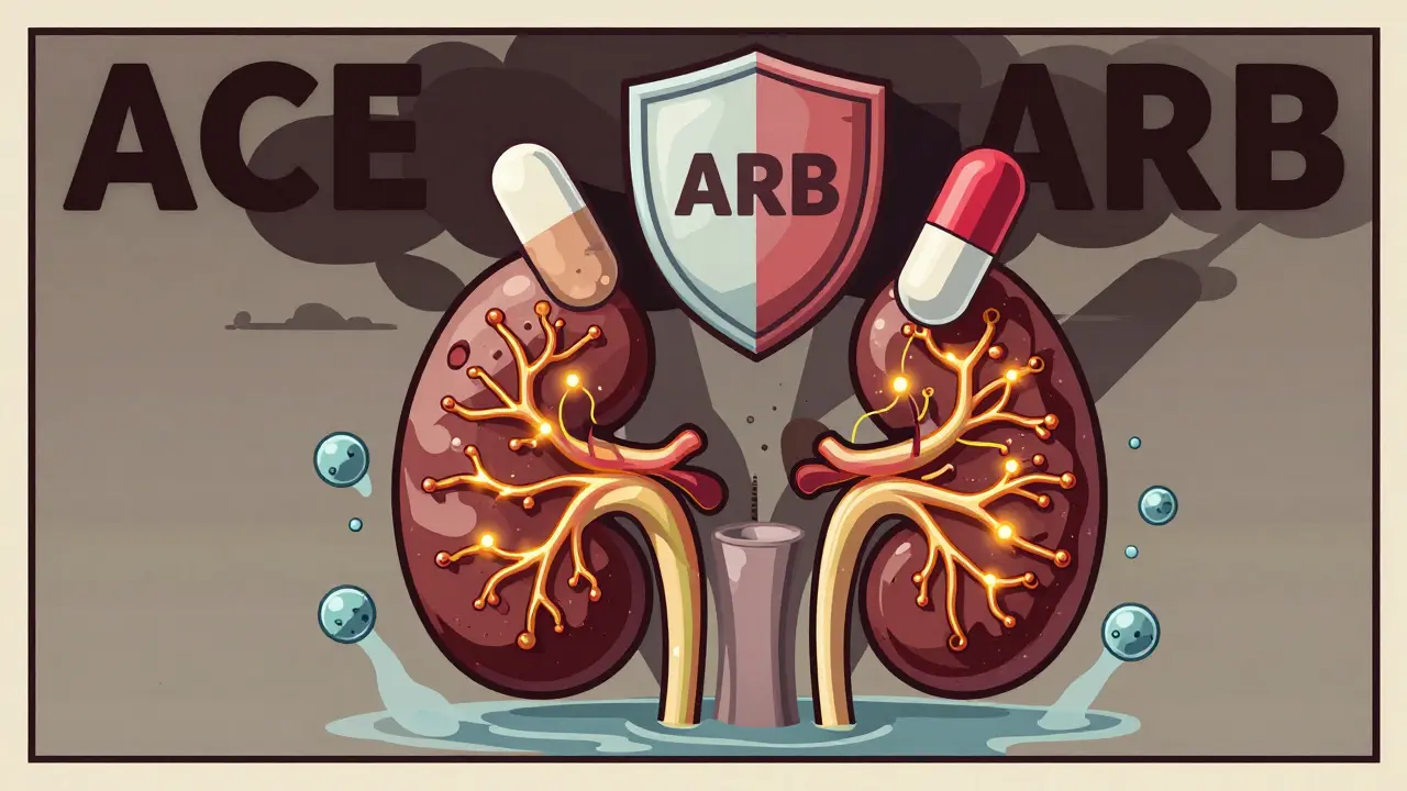 Diabetic Nephropathy: How ACE Inhibitors, ARBs, and Protein Control Protect Kidneys in Diabetes