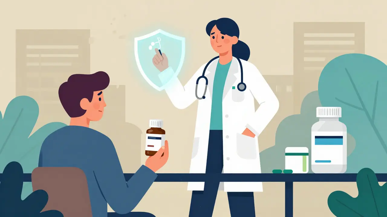 Pharmacist bridging the gap between patients and affordable generic medications.