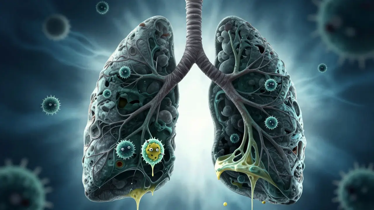 Bronchiectasis Management: Cough Control, Airway Clearance, and Antibiotic Strategies
